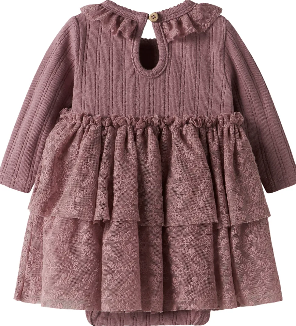 Lil' Atelier Kjolebody l/æ - NbfRobelle - Nostalgia Rose