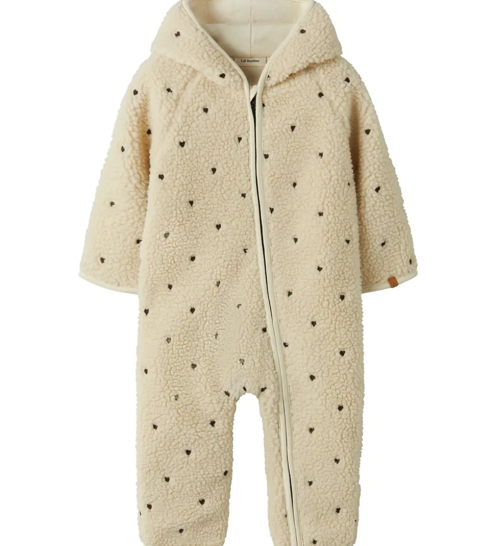 Lil' Atelier Køredragt - Teddy - NbnNalo Loose - Turtledove/Hear