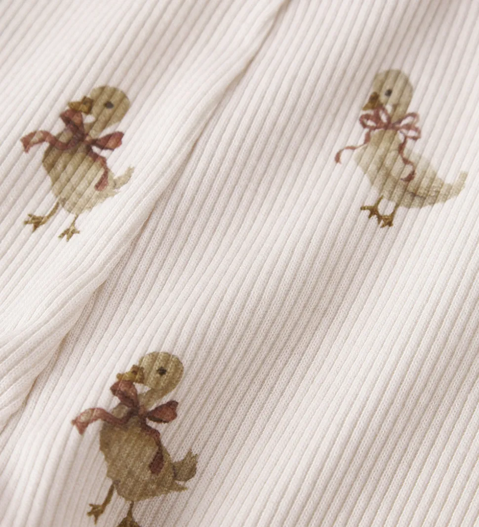 Lil' Atelier Leggings - Rib - NbfLavo - Almost Mauve/Goose