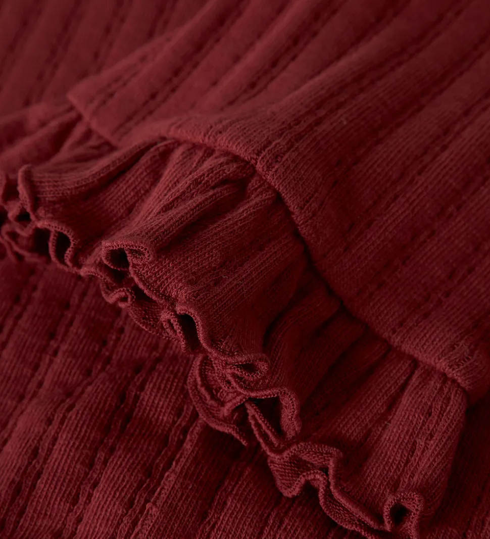 Lil' Atelier Leggings - Rib - NbfFrita - Red Dahlia