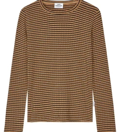 Mads Nørgaard Bluse - Rib - Viskose - Talika - Ermine/Black