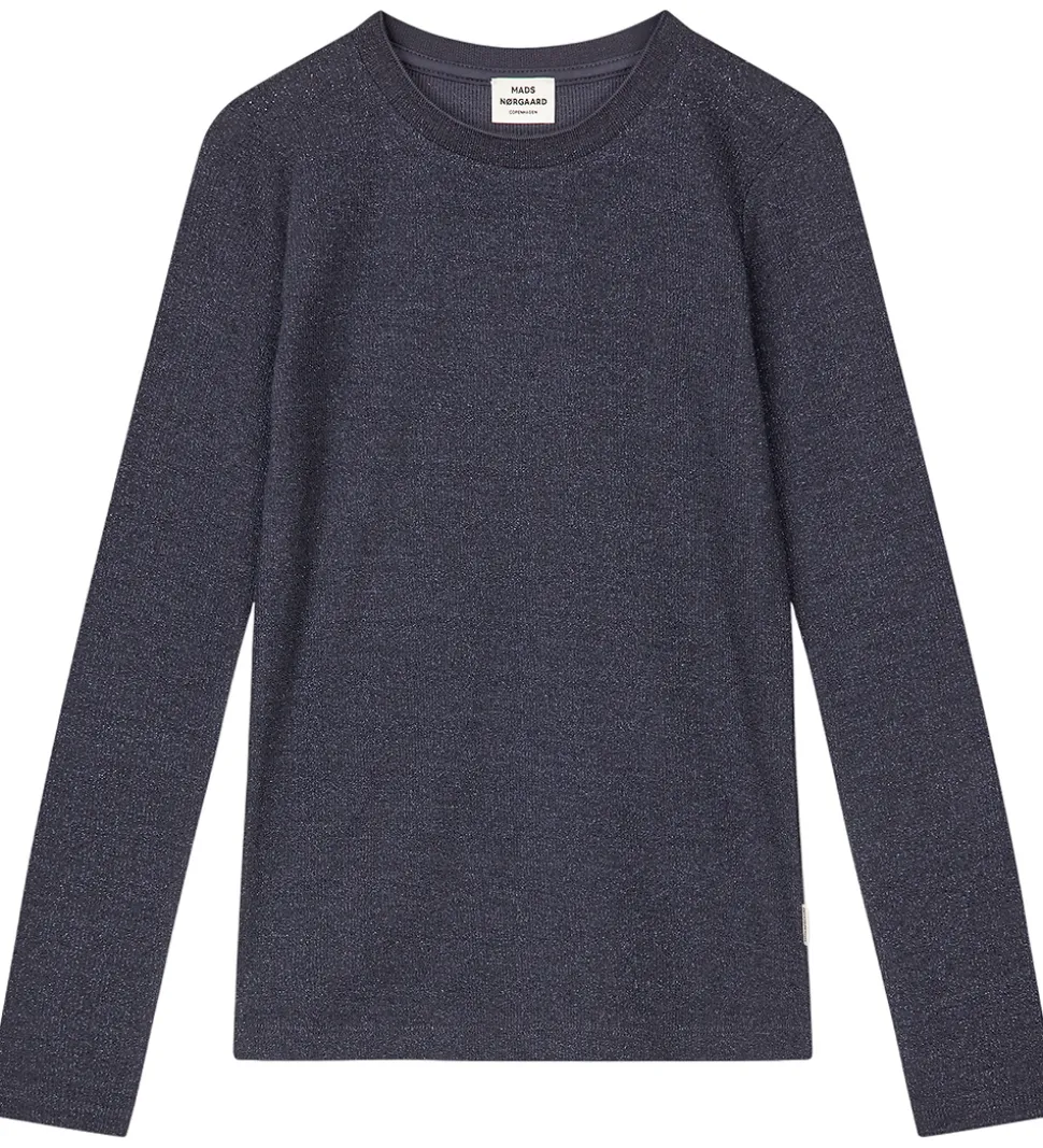 Mads Nørgaard Bluse - Rib - Talino - Parisian Night m. Glimmer