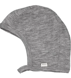 MarMar Babyhjelm - Uld - Hoody - Grey Melange