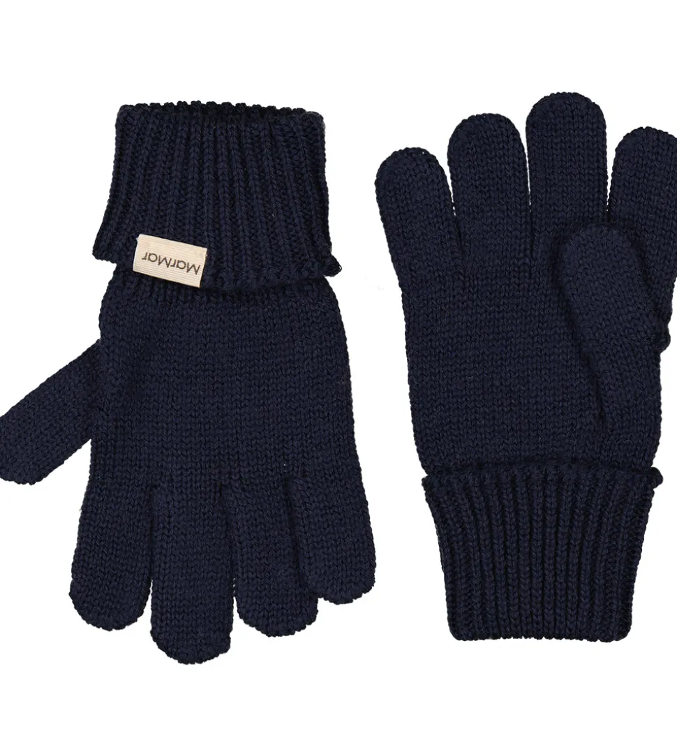 MarMar Handsker - Uld/Bomuld - Strik - Aske - Ink