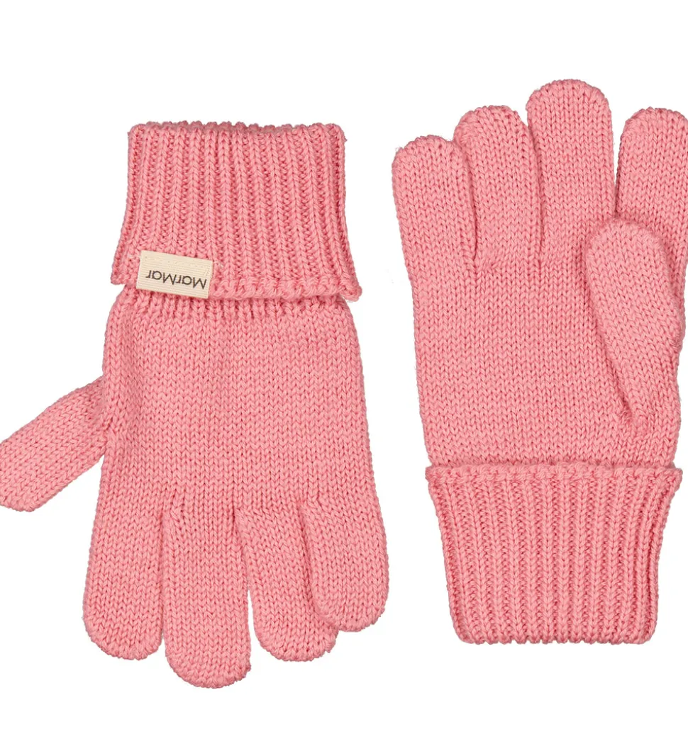 MarMar Handsker - Uld/Bomuld - Strik - Aske - Raspberry
