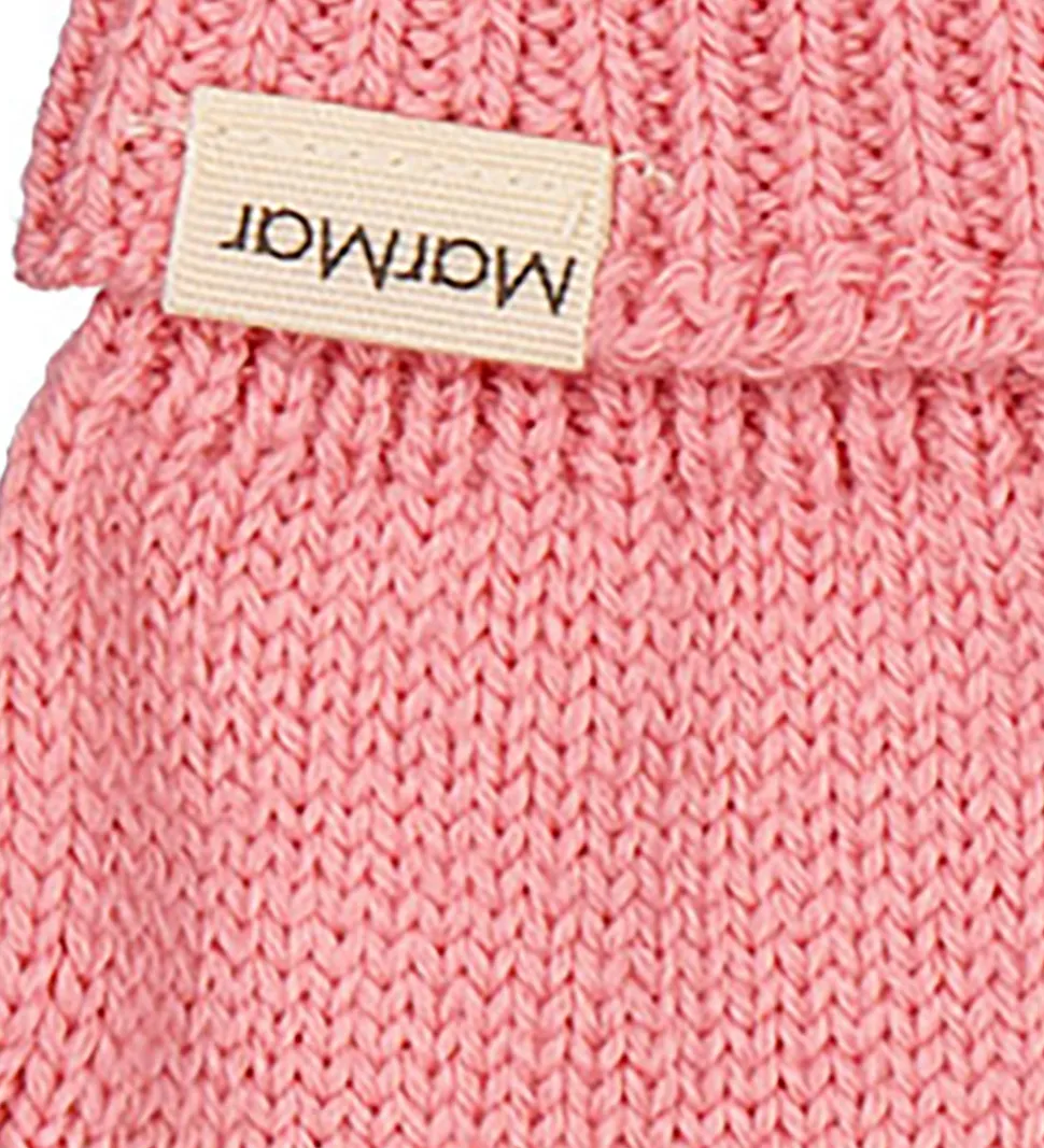 MarMar Handsker - Uld/Bomuld - Strik - Aske - Raspberry