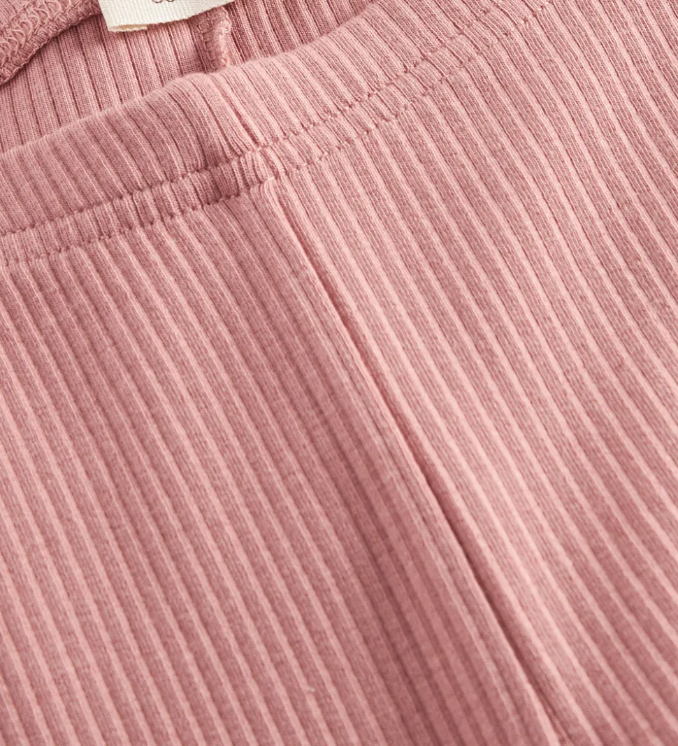 MarMar Leggings - Rib - Modal - Rose Parfait