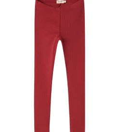 MarMar Leggings - Rib/Modal - Hibiscus Red