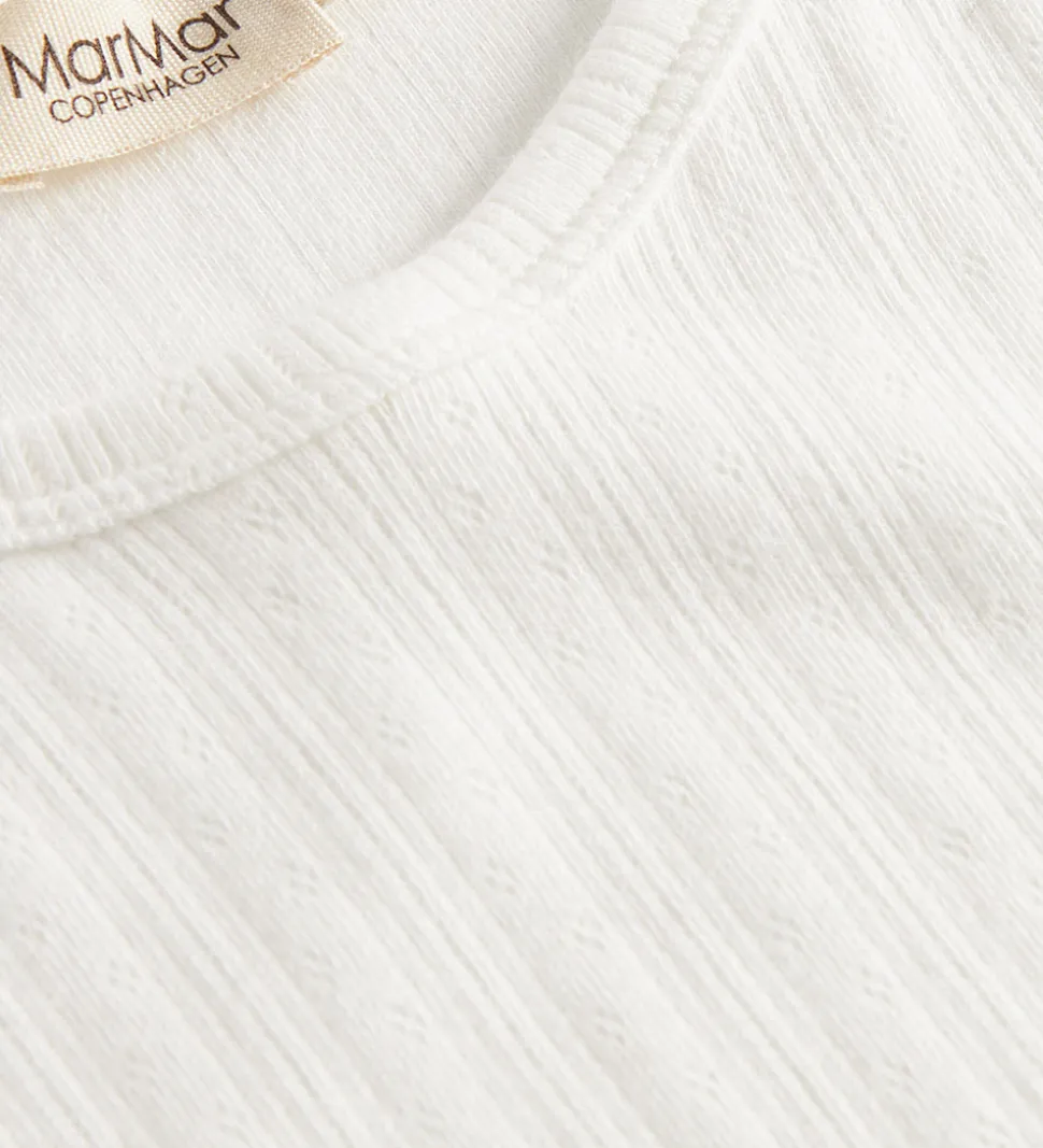 MarMar Nattøj - Gentle White m. Hulmønster