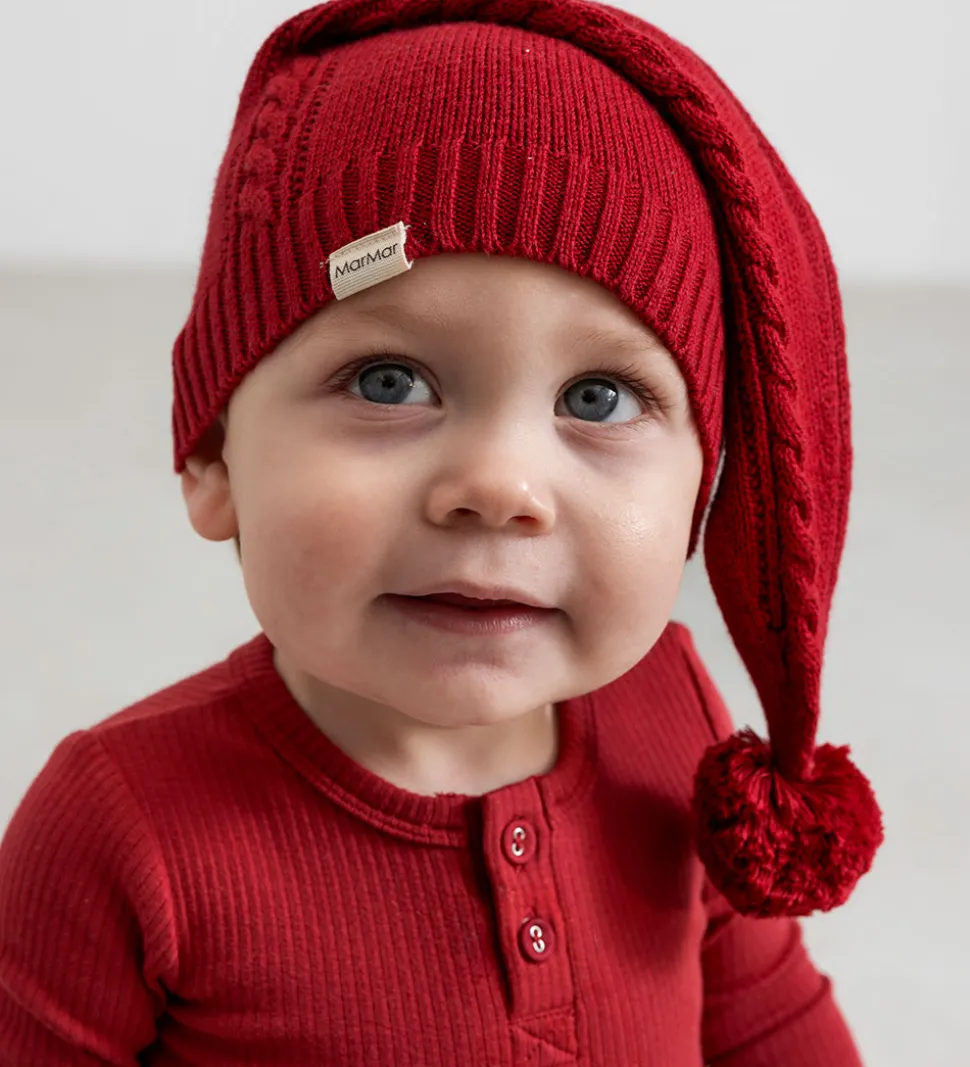 MarMar Nissehue - Strik - Alfen - Hibiscus Red