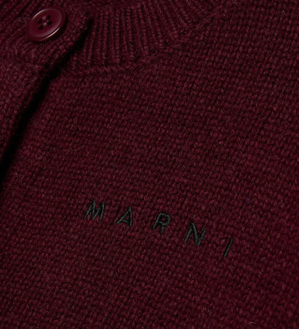 Marni Cardigan - Nylon/Uld - Berry Jam