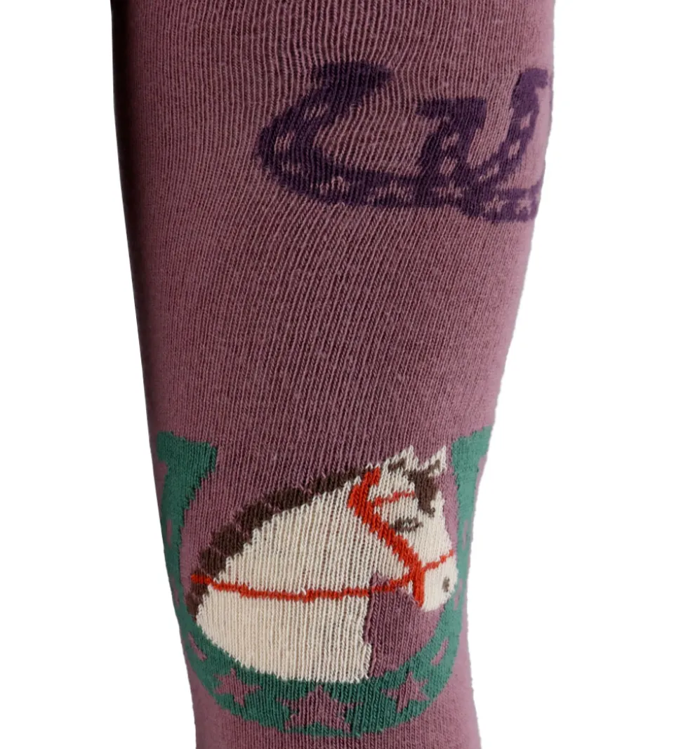 Melton Strømpebukser - Lucky Horse - Grape Shake