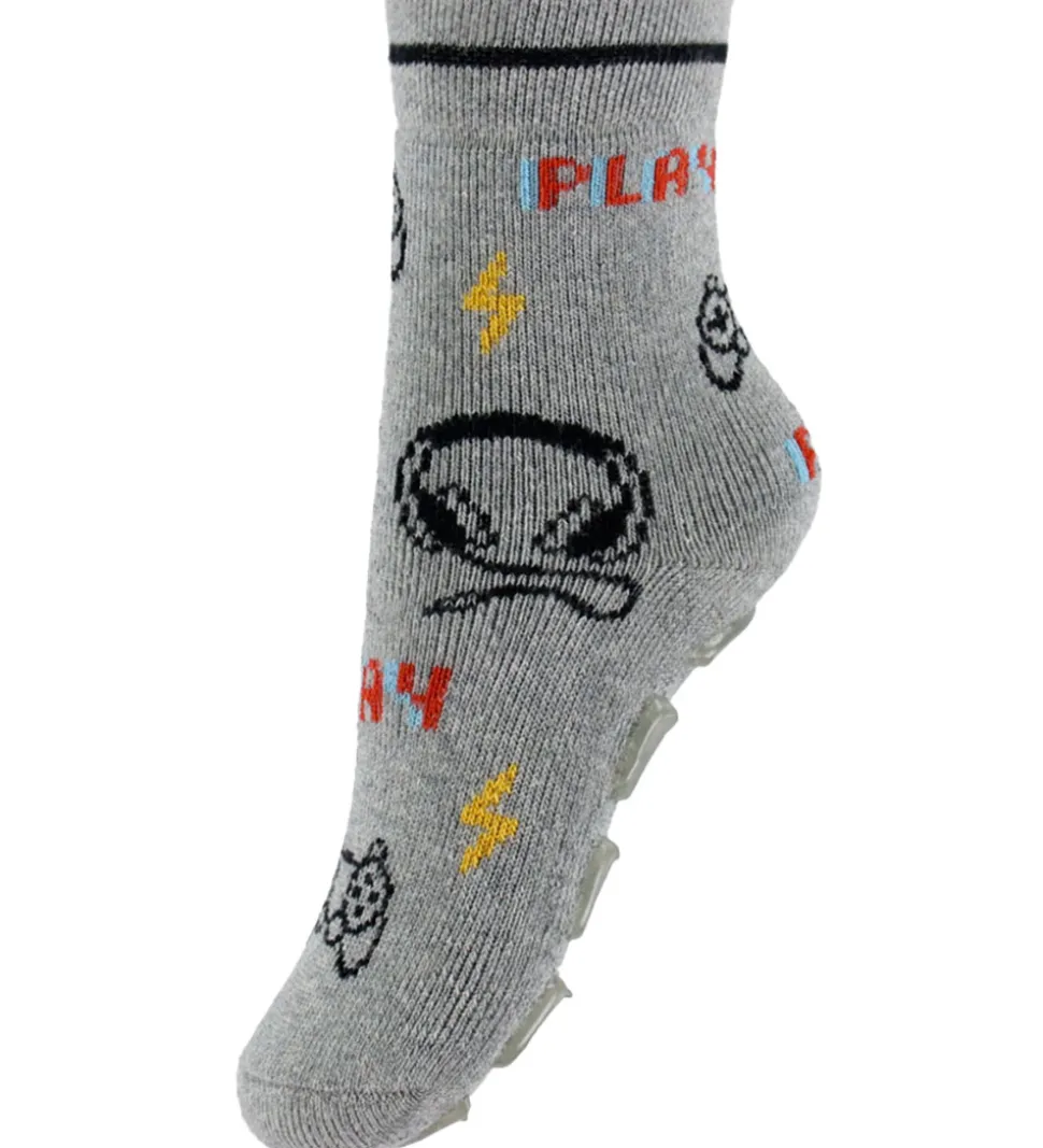 Melton Strømper - ABS - Gaming - Lysegråmeleret