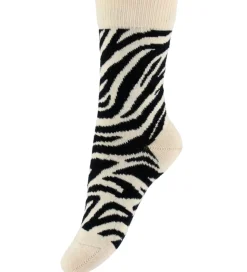 Melton Strømper - Noos - Zebra - Shortbread