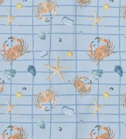 Mikk-Line Badeheldragt - UV50+ - Faded Denim m. Tern/Print