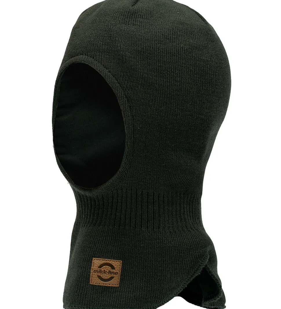 Mikk-Line Elefanthue - Strik - Uld/Akryl - 2-lags - Darkest Spro