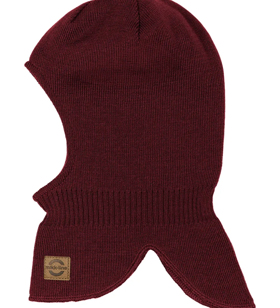 Mikk-Line Elefanthue - Strik - Uld/Akryl - 2-lags - Rum Raisin