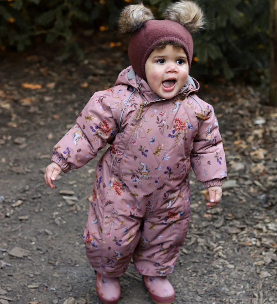 Mikk-Line Elefanthue - Uld - 1-lags - Rum Raisin m. Kvaste