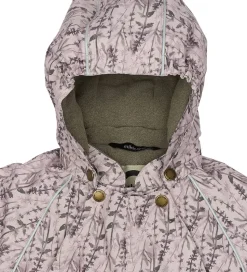 Mikk-Line Flyverdragt - AOP Floral - Cloud Gray