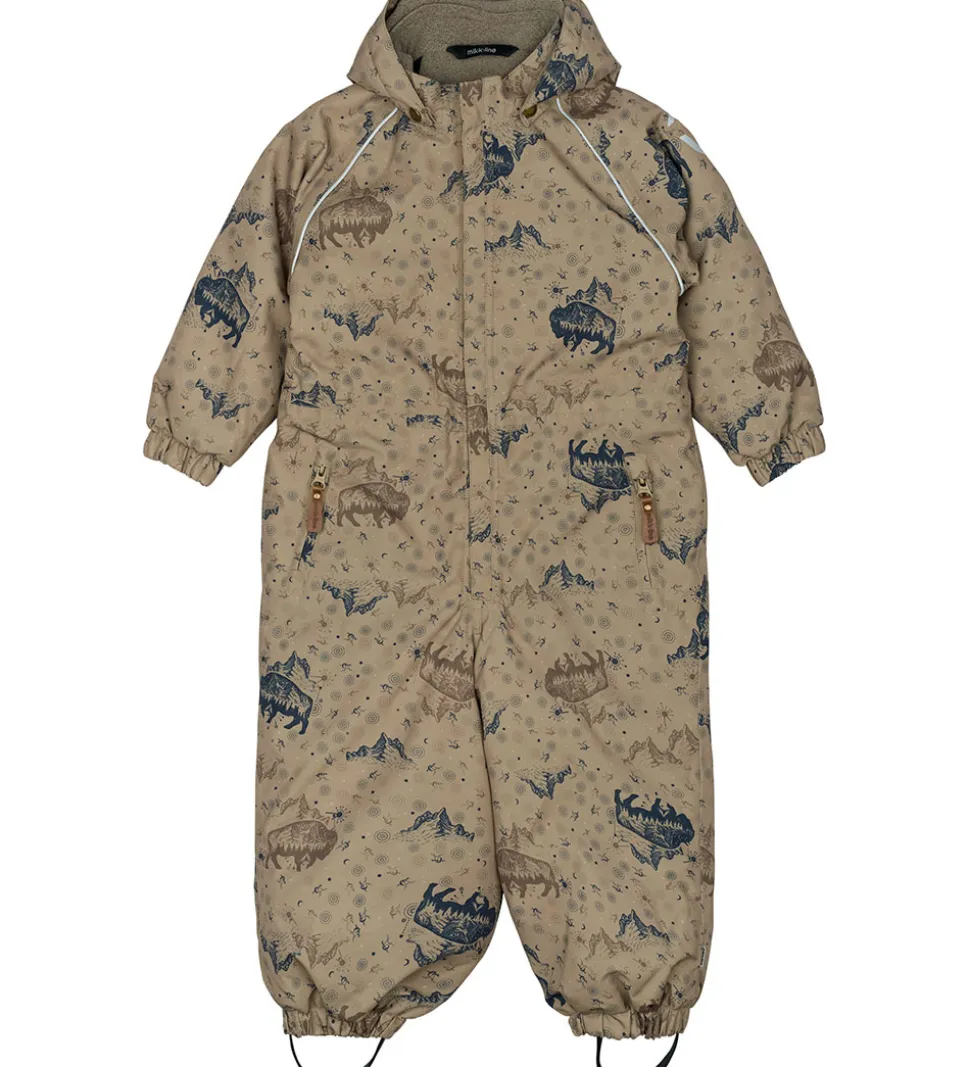 Mikk-Line Flyverdragt - Forrest - Coriander m. Print