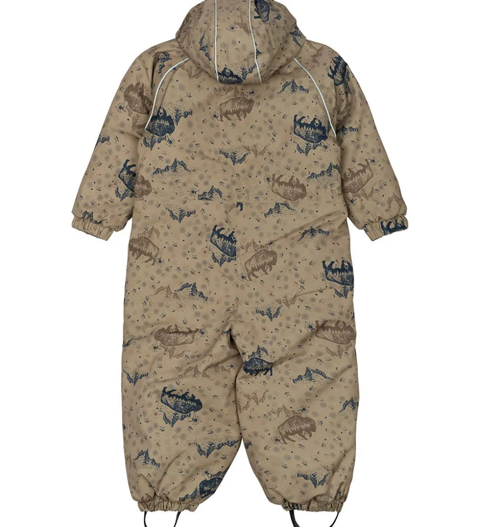 Mikk-Line Flyverdragt - Forrest - Coriander m. Print