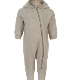 Mikk-Line Køredragt m. Hætte - Uld - Melange Offwhite