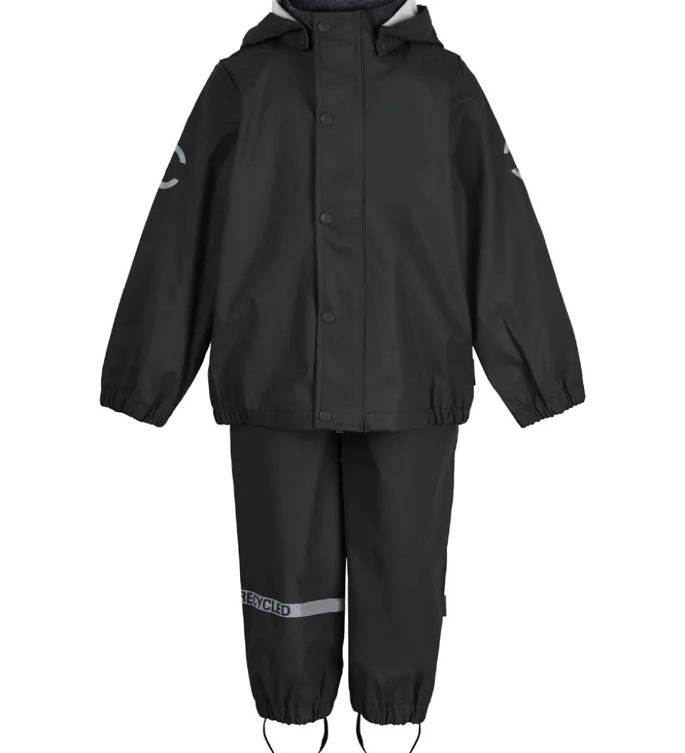 Mikk-Line Regntøj - Recycled - PU - Black