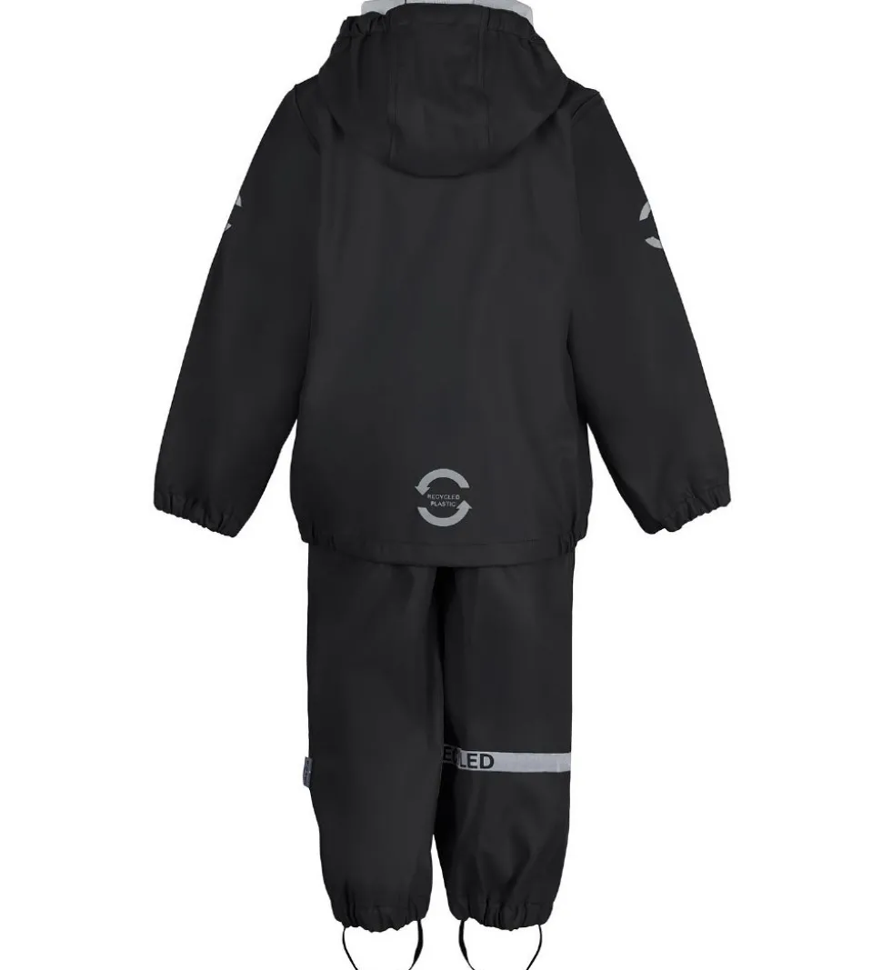 Mikk-Line Regntøj - Recycled - PU - Black