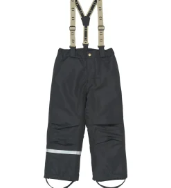 Mikk-Line Skibukser m. Seler - Recycled - Sort