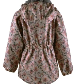 Mikk-Line Softshelljakke m. Fleece - Recycled - Nougat m. Blomst