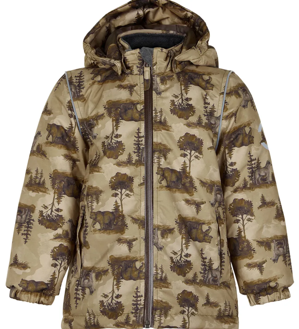 Mikk-Line Vinterjakke - Recycled - Kelp m. Print