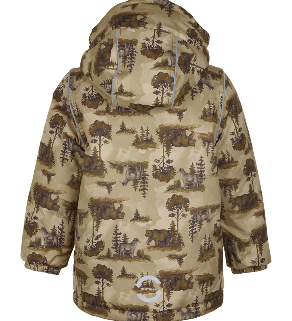 Mikk-Line Vinterjakke - Recycled - Kelp m. Print