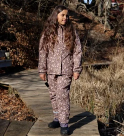 Mikk-Line Vinterjakke - Recycled - Sparrow m. Blomster