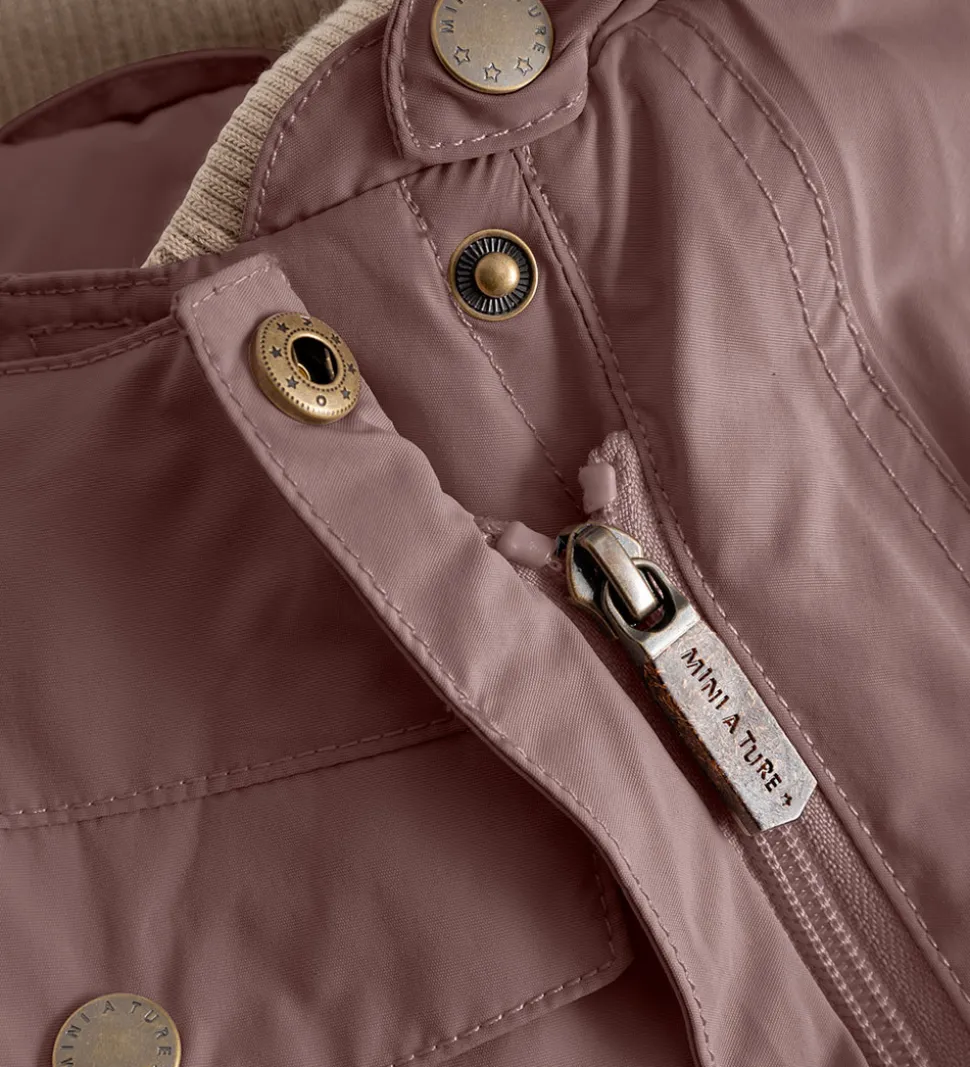 Mini A Ture Flyverdragt - MatWisti Fleece - Peppercorn Plum