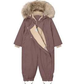 Mini A Ture Flyverdragt - MatWisti Fleece/Fur - Peppercorn Plum