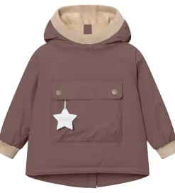 Mini A Ture Vinterjakke - MatBaby Wen Fleece Anorak - Peppercorn
