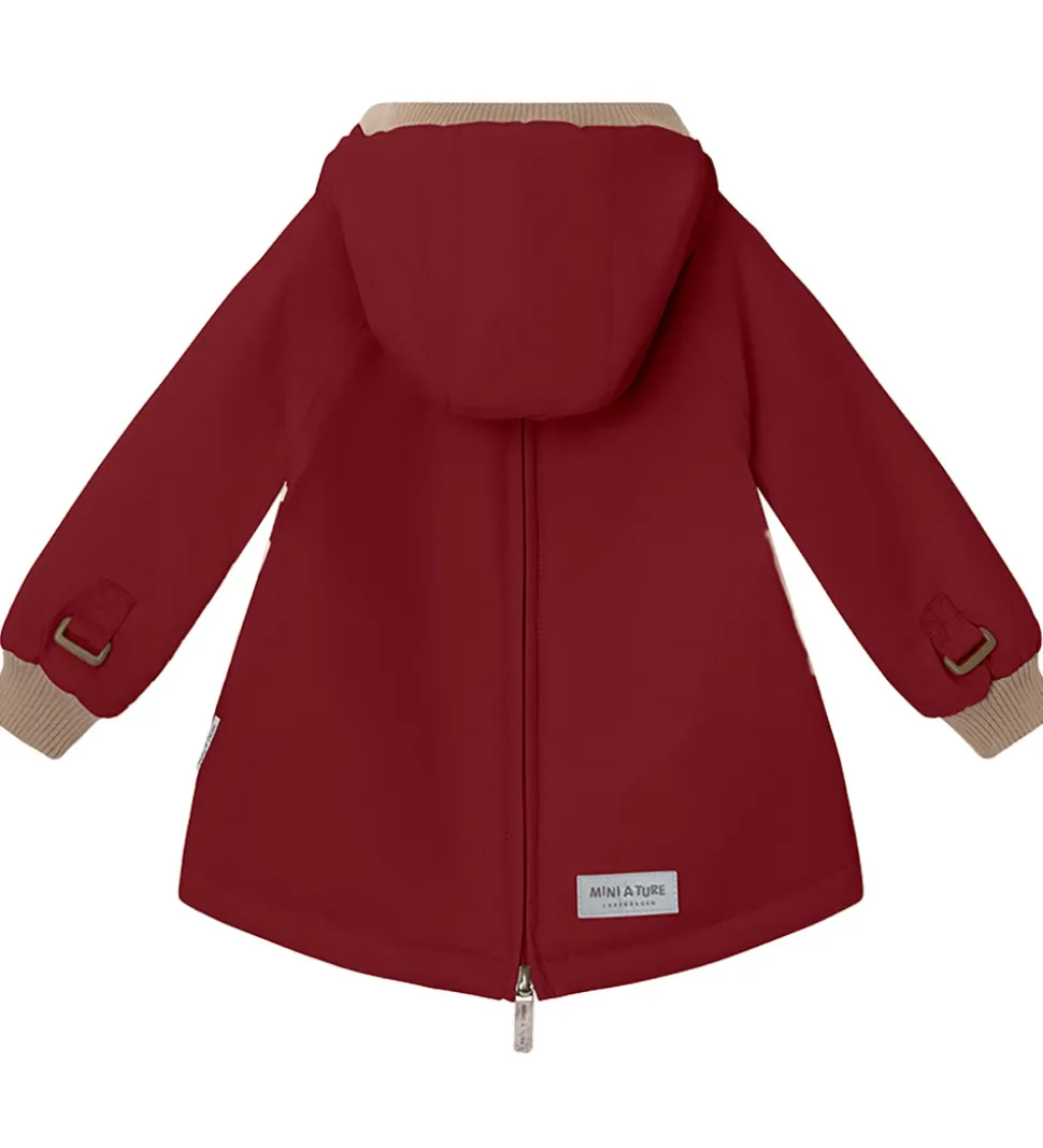 Mini A Ture Vinterjakke - Babywen Fleece - Red Marlot