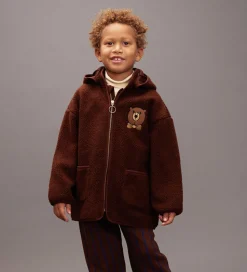 Mini Rodini Fleecejakke - Bear - Brun