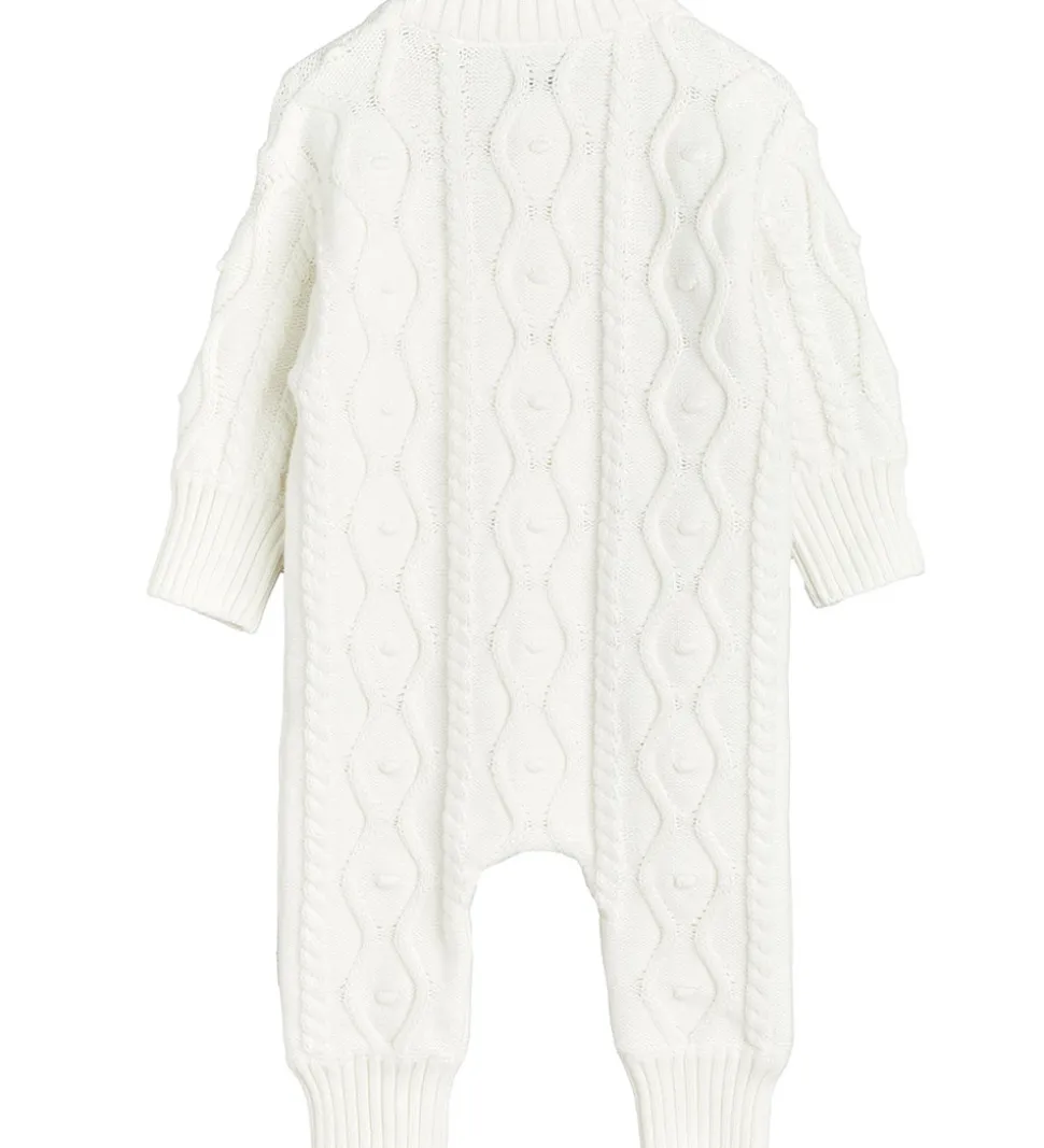 Mini Rodini Heldragt - Strik - Off White m. Panda