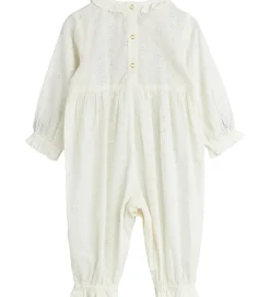 Mini Rodini Heldragt - Strawberry Schiffli - Hvid