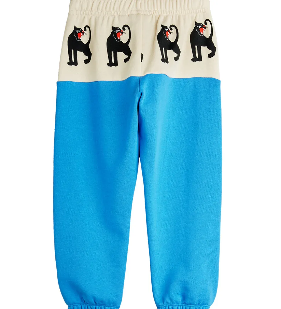 Mini Rodini Sweatpants - Panther - Blå