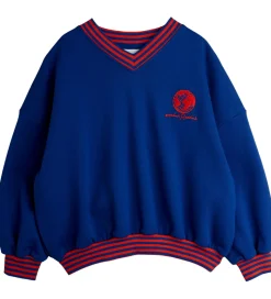 Mini Rodini Sweatshirt - Striped Earth - Blå