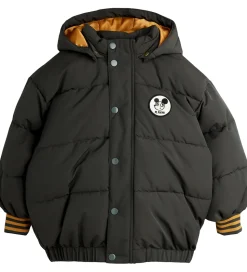 Mini Rodini Vinterjakke - Ritzratz Patch Puffer - Sort