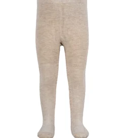 Minipop Strømpebukser - Bambus - Off White Melange