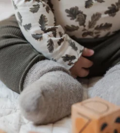 MiniPop Strømper - Uld/Polyamid - Brown Melange