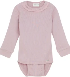 Minymo Body l/æ - Rib - Modal/Bomuld - Shadow Gray