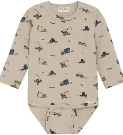 Minymo Body l/æ - Sweat - Oxford Tan m. Arbejdsbiler