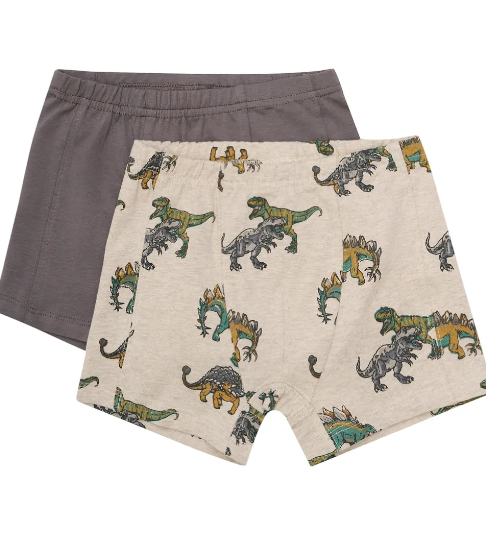 Minymo Boxershorts - 2-Pak - Beige Melange