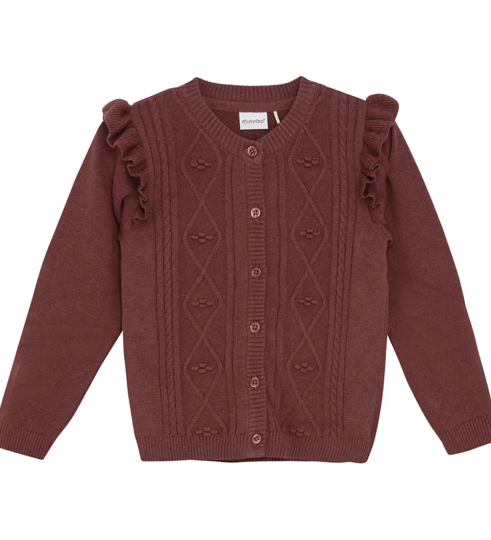 Minymo Cardigan - Strik - Rose Brown