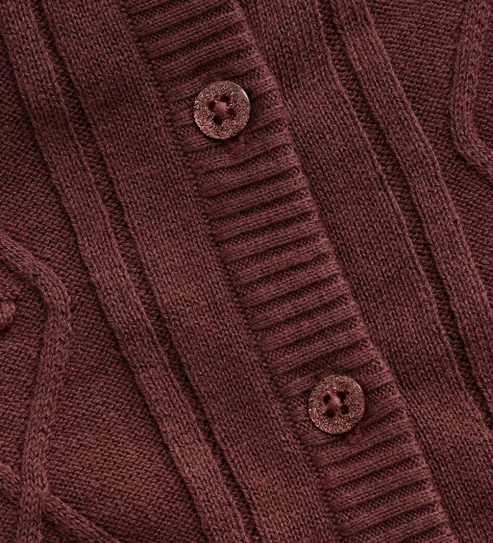 Minymo Cardigan - Strik - Rose Brown